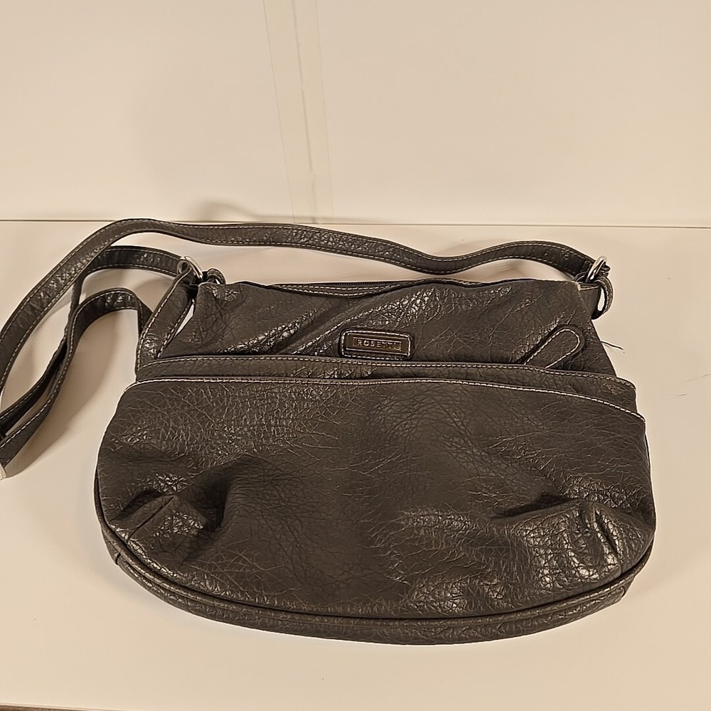 Rosetti Adjustable Shoulder Strap Brown Faux Leather‎ Purse